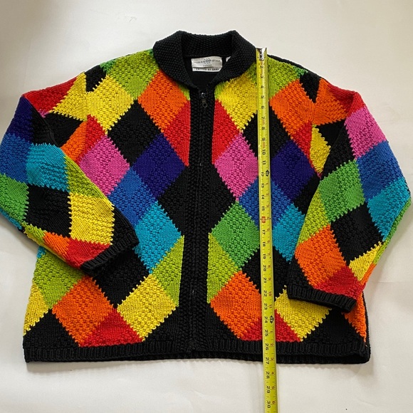 Marisa Christina Multicolor Diamond Cardigan - Picture 9 of 10